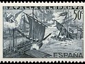 Spain 1938 Lepanto 50 CTS Azul Indigo Edifil 863A